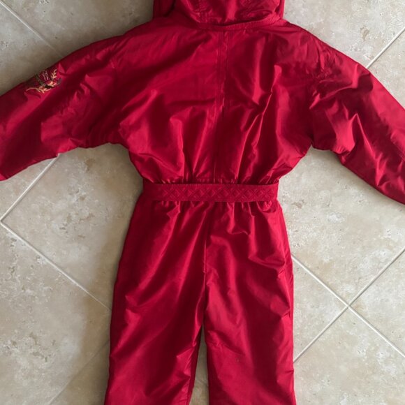 Vintage 90s Metropolis by Couloir Bright Red 1-Piece Ski Suit - Picture 7 of 13